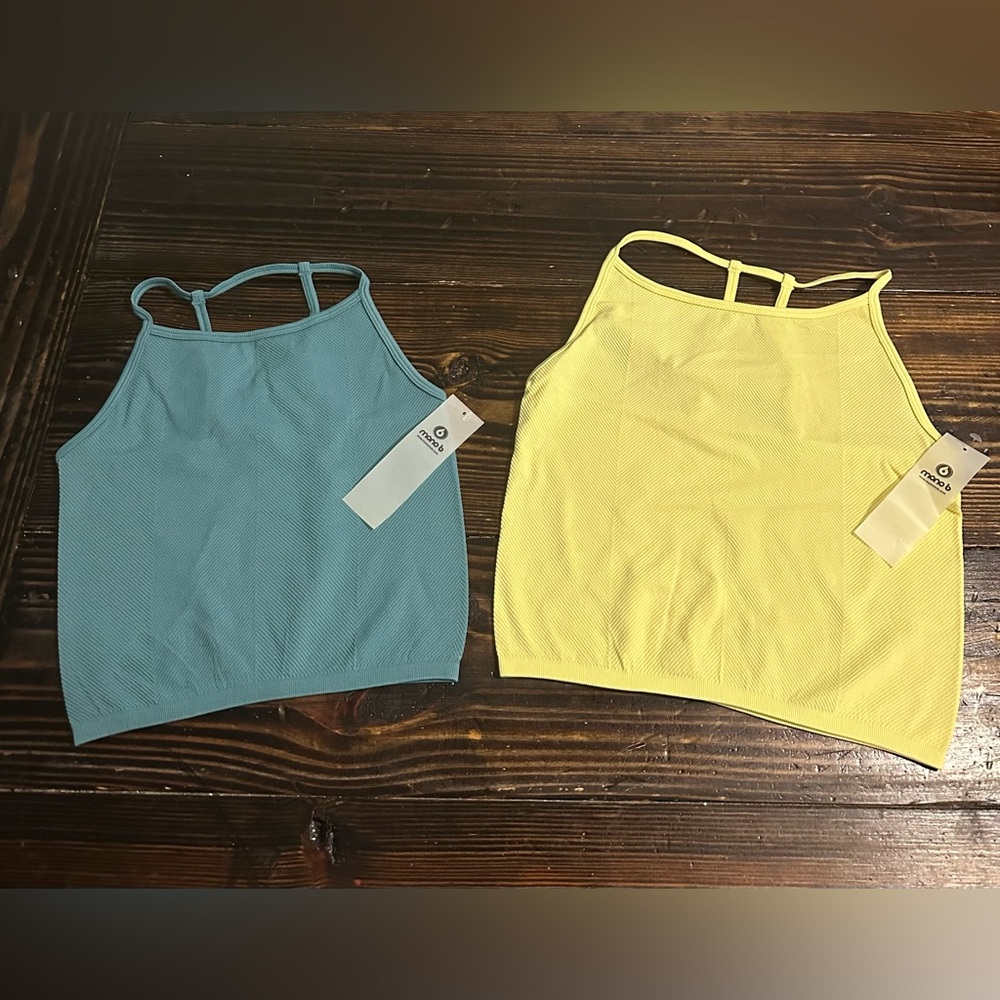Mono B Blue and Yellow Camisoles Bundle